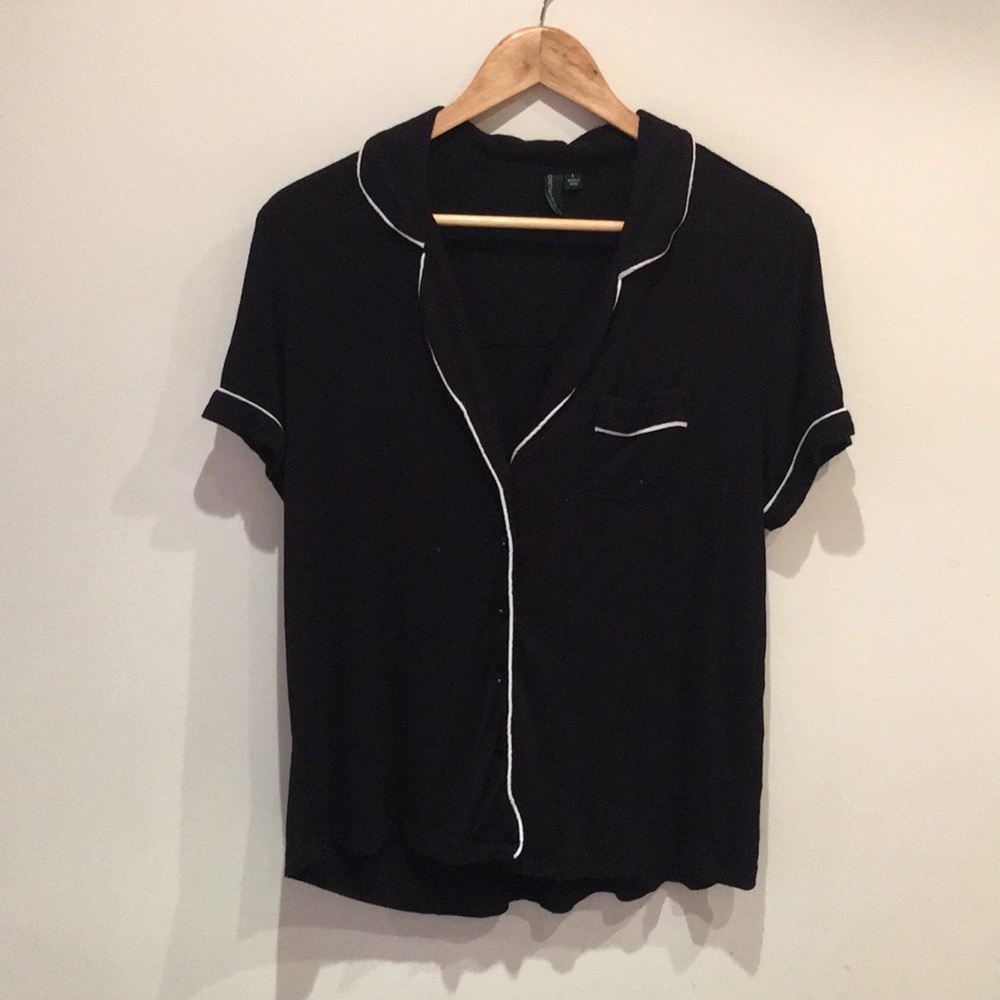 Cynthia Rowley pyjama style button down shirt